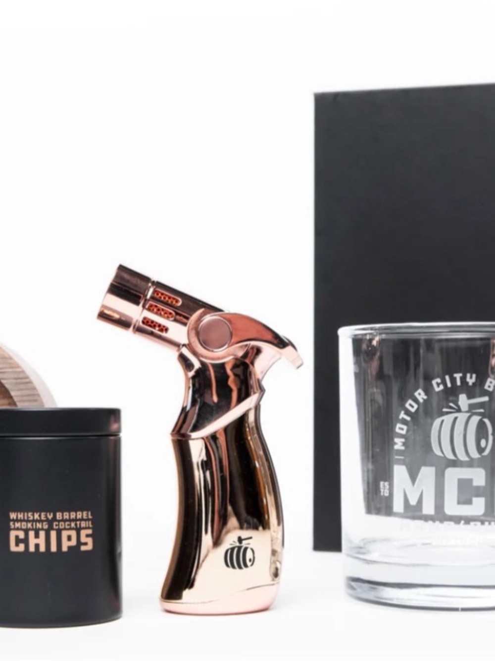 MOTOR CITY BARRELS
Infusion Series Barrel Smoked Cocktail Kit